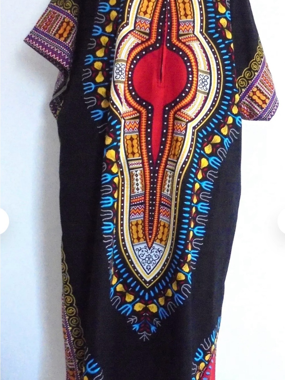 Black Dashiki Kaftan OS Kimino